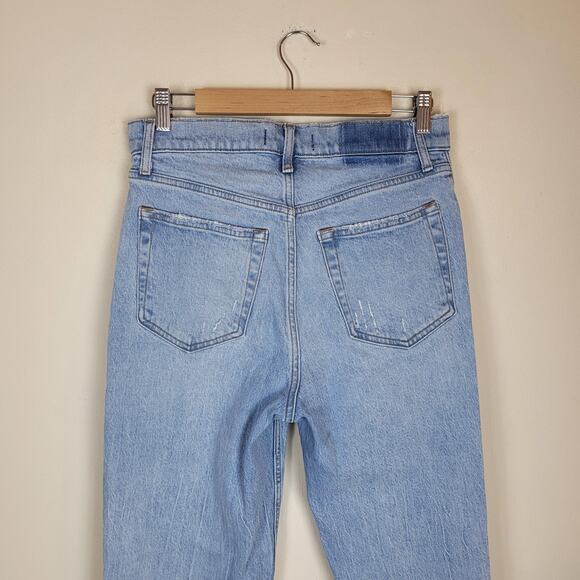 Abercrombie & Fitch Jeans 29 8 Light 90s Straight Ultra High Rise Distressed - Picture 4 of 9